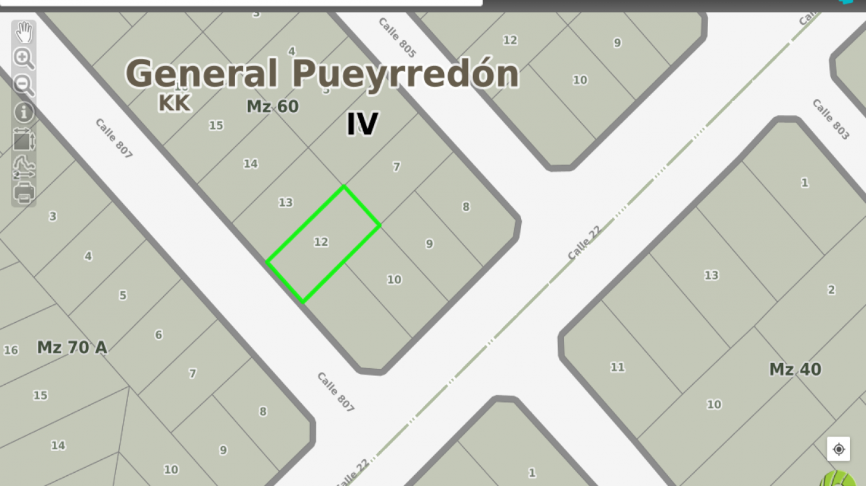 LOTE EN CHAPADMALAL - BARRIO SANTA ISABEL- 807 y 22