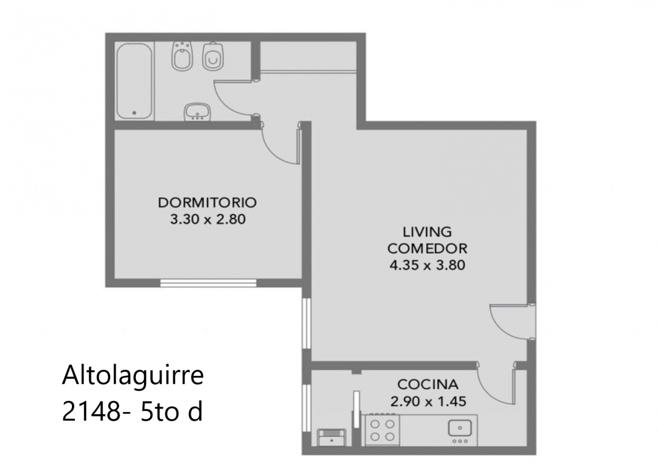 VILLA URQUIZA - ALTOLAGUIRRE 2100- MUY BUEN DOS AMBIENTES CON BAULERA
