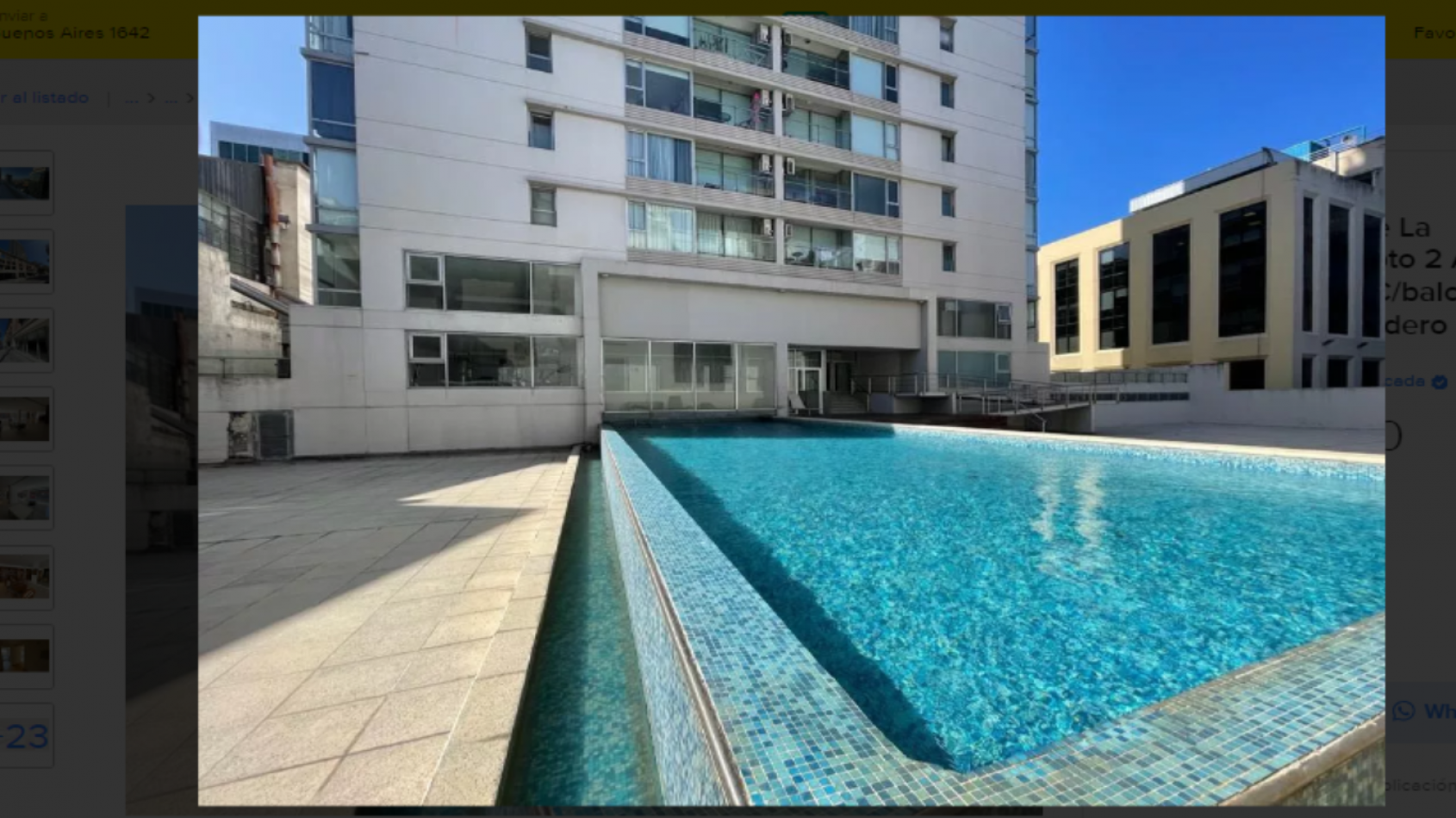 ALQUILER TEMPORAL : ESPECTACULAR DEPARTAMENTO MADERO JOVEN FULL AMENITIES - AZOPARDO 700